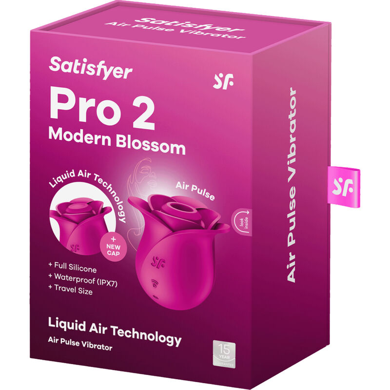 SATISFYER - AIR PULSE PRO 2 MODERN BLOSSOM VIBRATOR - 6