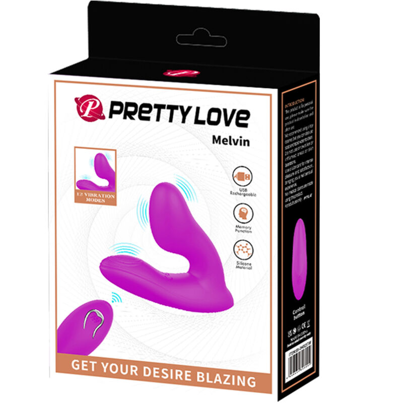 PRETTY LOVE - MELVIN CLITORIS MASSAGER WITH REMOTE CONTROL - 3