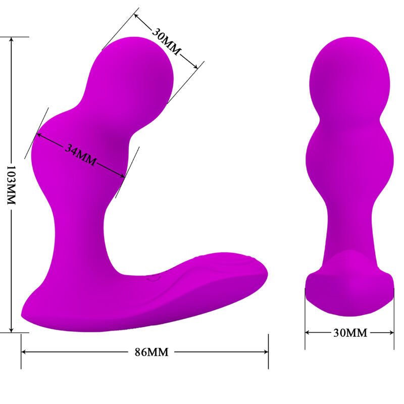 PRETTY LOVE - TERRANCE ANAL VIBRATOR MASSAGER WITH REMOTE CONTROL - 5