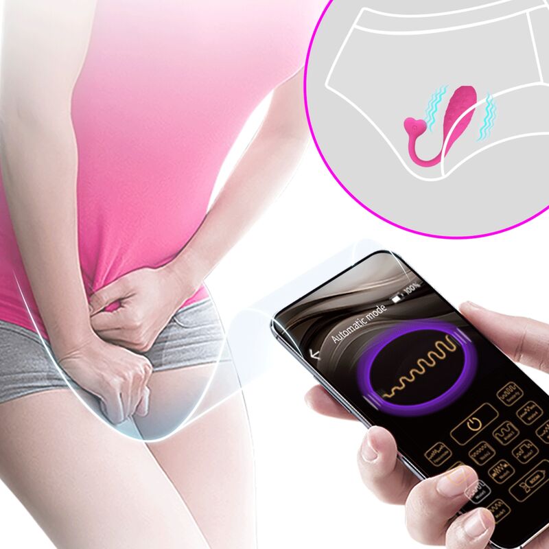 PRETTY LOVE - APP CONTROLLED PINK FISHER VIBRATING EGG - 8