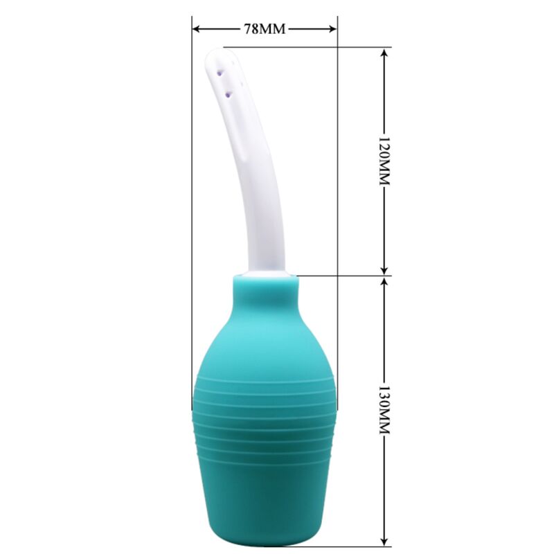MR PLAY - DOUCHE ANALE EN CAOUTCHOUC BLEU POIRE