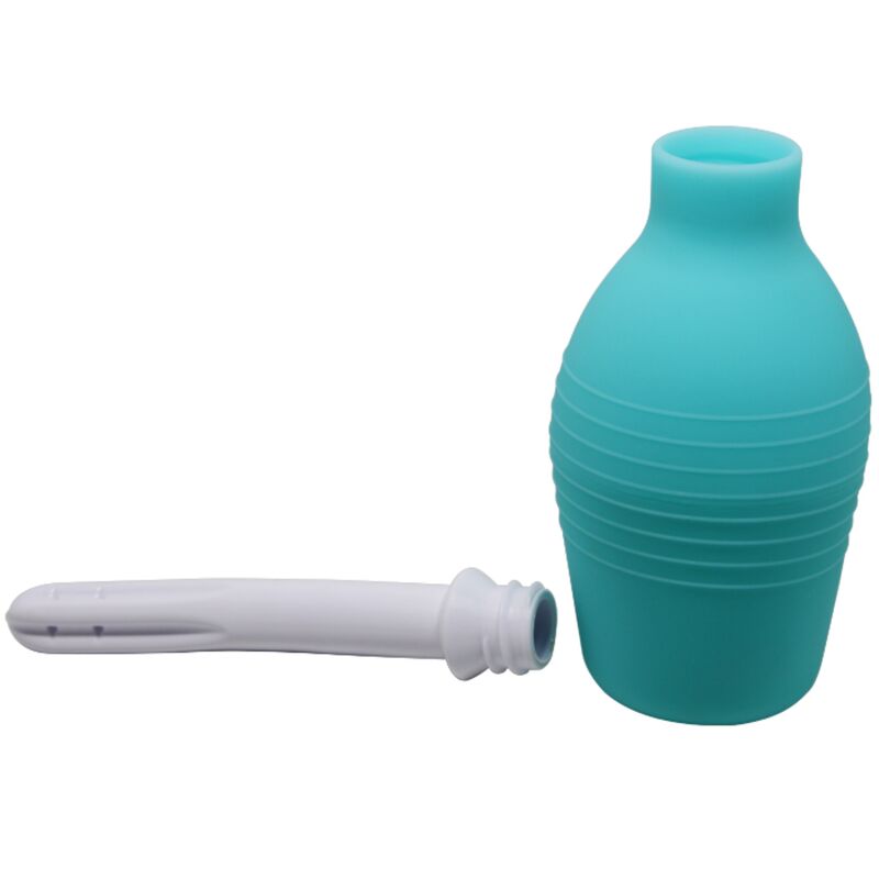 MR PLAY - DOUCHE ANALE EN CAOUTCHOUC BLEU POIRE