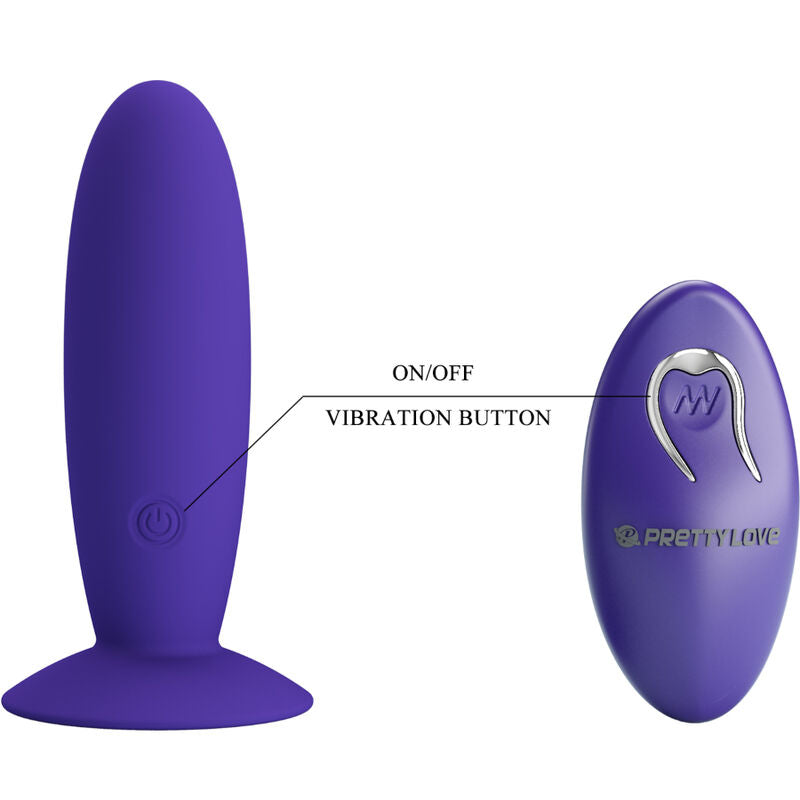 PRETTY LOVE - YOUTH PLUG VIBRATEUR ANAL TÉLÉCOMMANDÉ VIOLET
