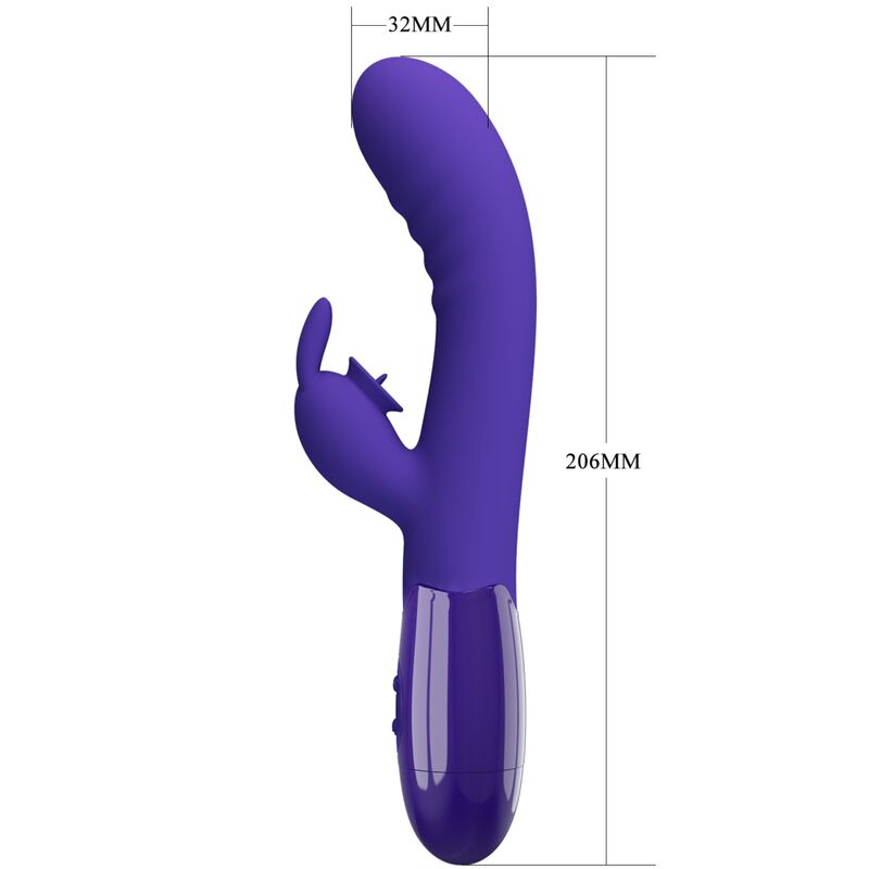 PRETTY LOVE - CERBERUS YOUTH VIOLET RABBIT VIBRATOR - 5