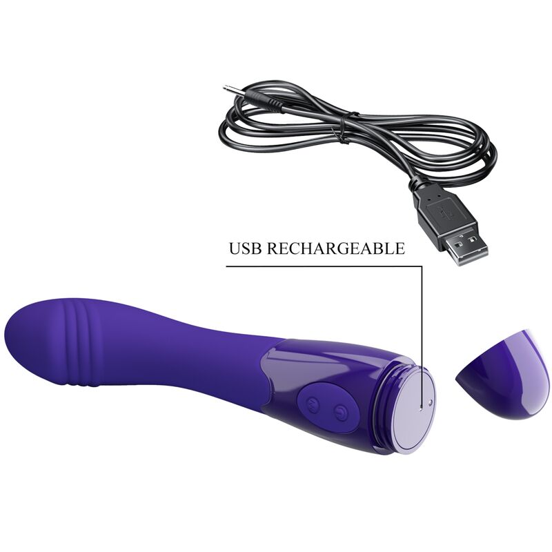 PRETTY LOVE - ELEMENTAL YOUTH VIOLET VIBRATOR DILDO - 5