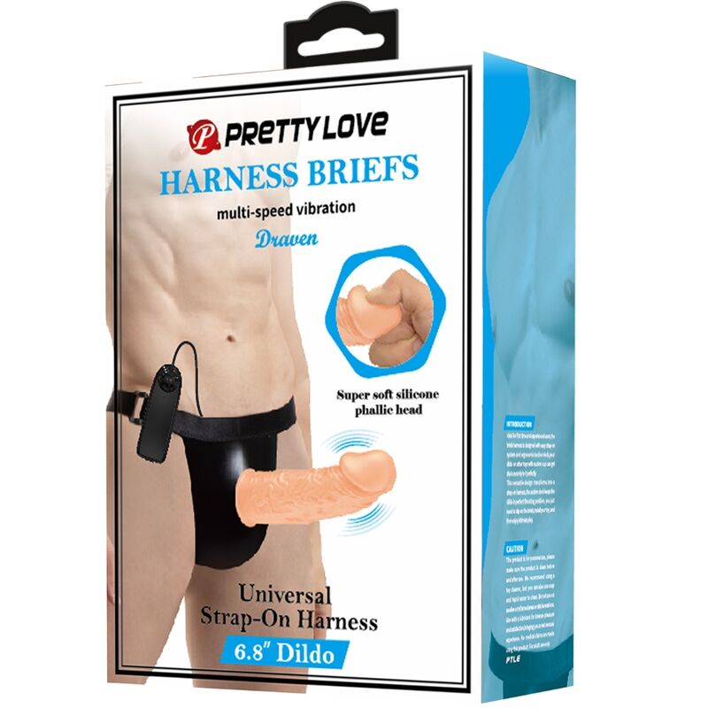 PRETTY LOVE - HARNESS BRIEFS WITH VIBRATION DILDO INCLUDED - 10