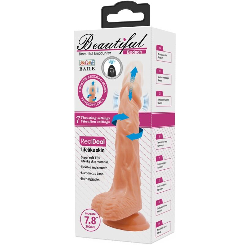 BAILE - BODACH REALISTIC VIBRATOR WITH REMOTE CONTROL SUCTION CUP - 7