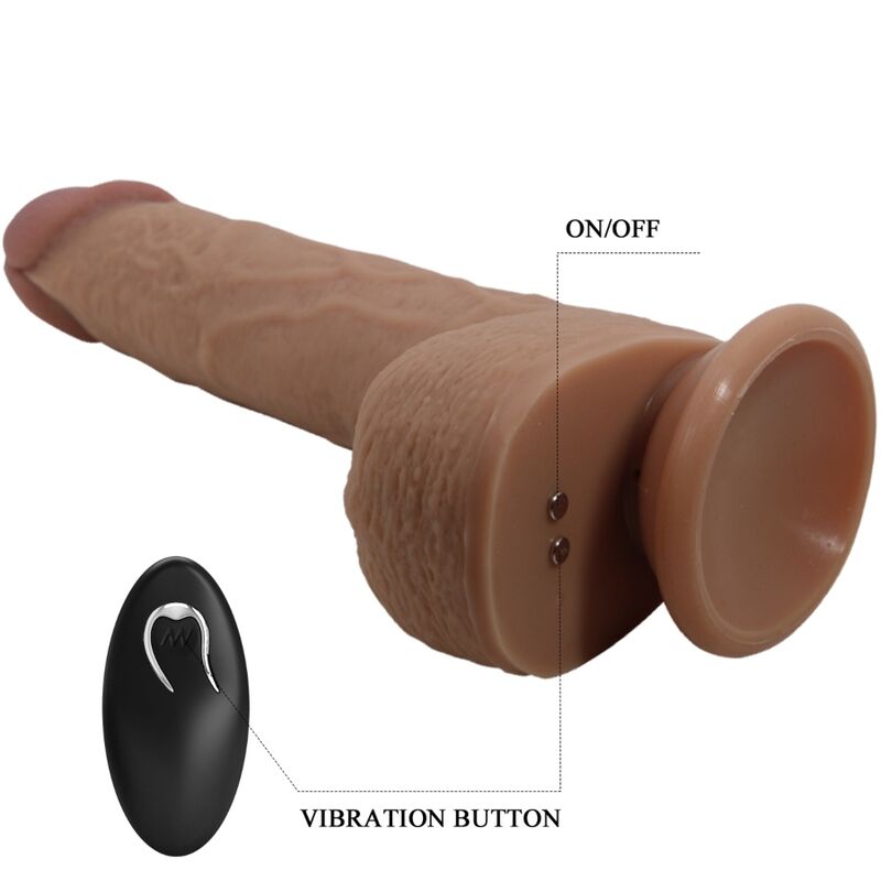 PRETTY LOVE - TOMMY REALISTIC DILDO VIBRATOR 22.5 CM - 6