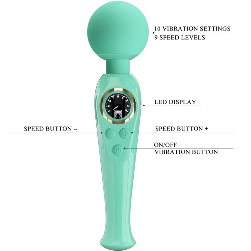 PRETTY LOVE - SKYLER GREEN WAND VIBRATOR - 7