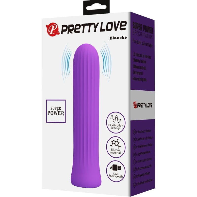 PRETTY LOVE - BLANCHE LILAC STIMULATOR VIBRATOR - 6