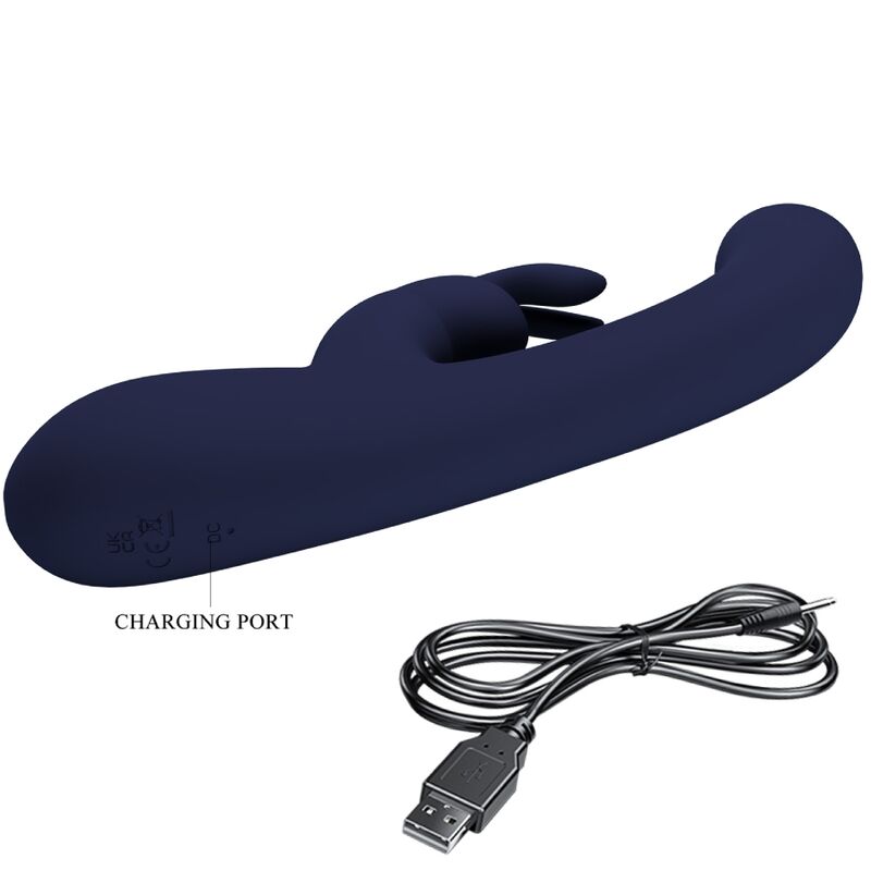 PRETTY LOVE - VIBRATEUR LAMAR RABBIT ET POINT G BLEU