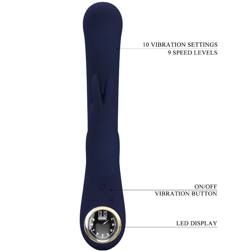 PRETTY LOVE - VIBRATEUR LAMAR RABBIT ET POINT G BLEU