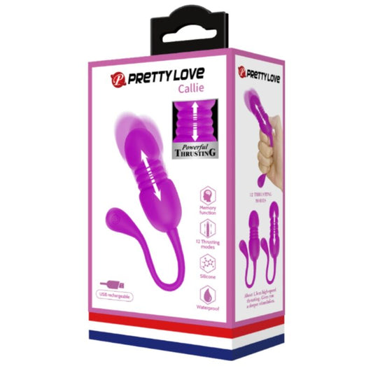 PRETTY LOVE - CALLIE PURPLE RECHARGEABLE VIBRATING EGG - 1