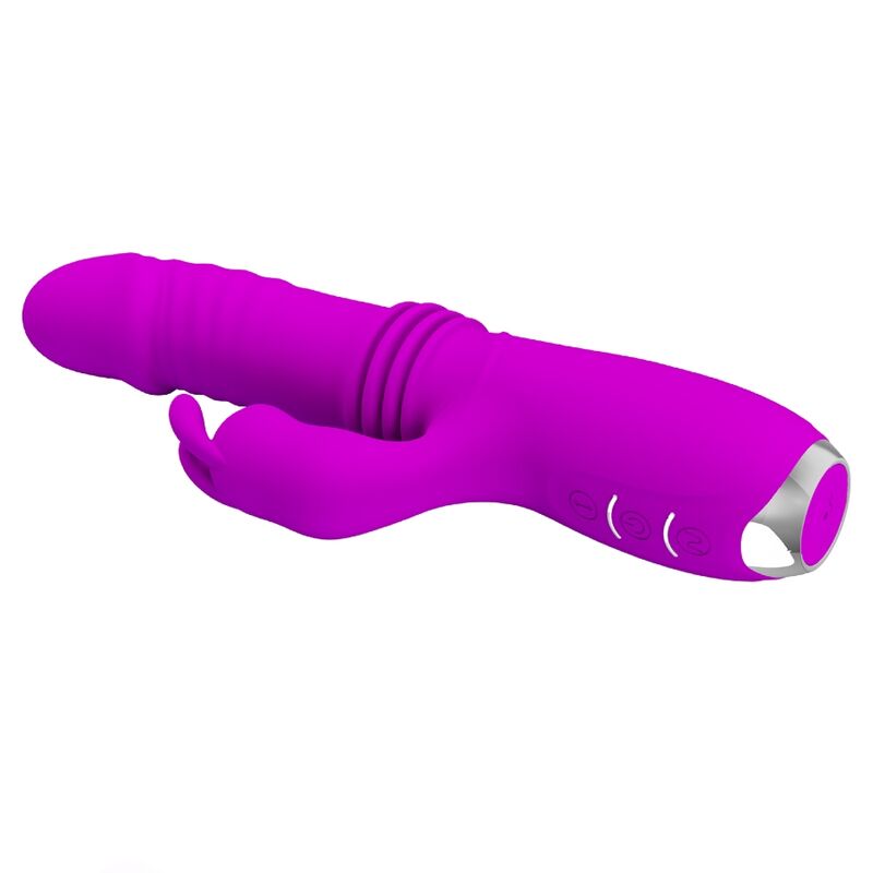 PRETTY LOVE - DOROTHY PURPLE RECHARGEABLE RABBIT VIBRATOR - 4