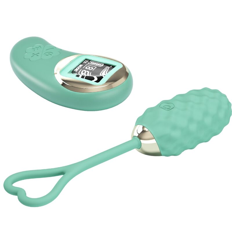 PRETTY LOVE - VIVIAN GREEN REMOTE CONTROL VIBRATING EGG - 4
