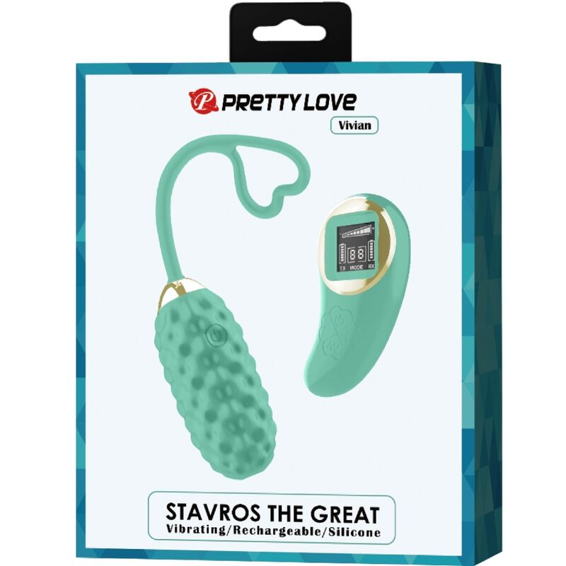 PRETTY LOVE - VIVIAN GREEN REMOTE CONTROL VIBRATING EGG - 9