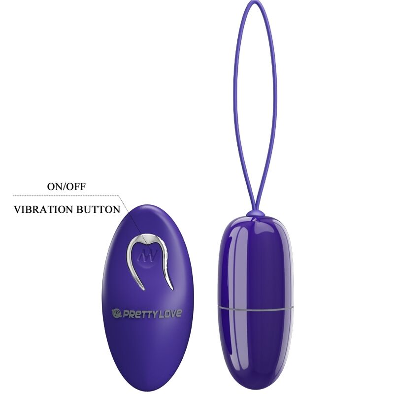 PRETTY LOVE - SELKIE YOUTH MINI VIBRATING EGG VIOLET REMOTE CONTROL - 6