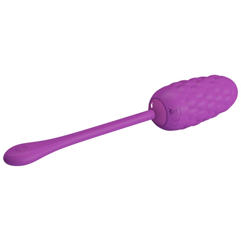 PRETTY LOVE - VIBRATING EGG WITH PURPLE RECHARGEABLE MARINE TEXTURE - 8