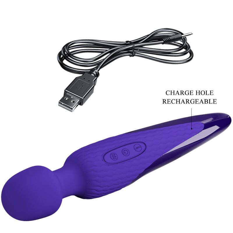 PRETTY LOVE - ANTONY YOUTH WAND VIBRATOR VIOLET HEAT EFFECT - 7