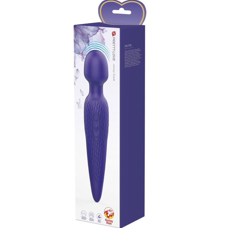 PRETTY LOVE - ANTONY YOUTH WAND VIBRATOR VIOLET HEAT EFFECT - 4