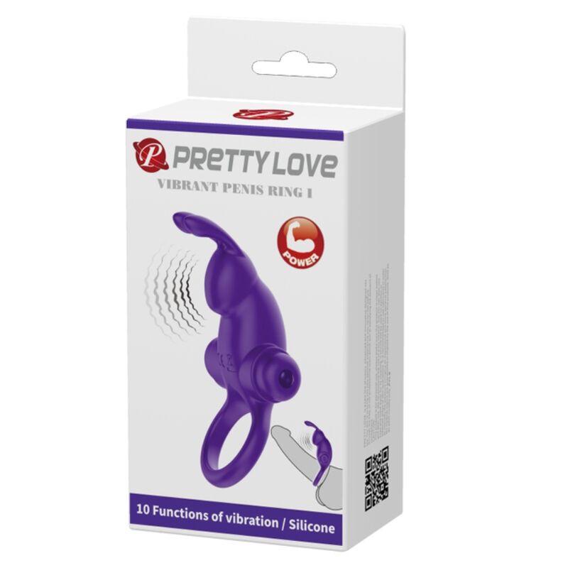 PRETTY LOVE - VIBRATOR RING I RABBIT FOR PURPLE PENIS - 9
