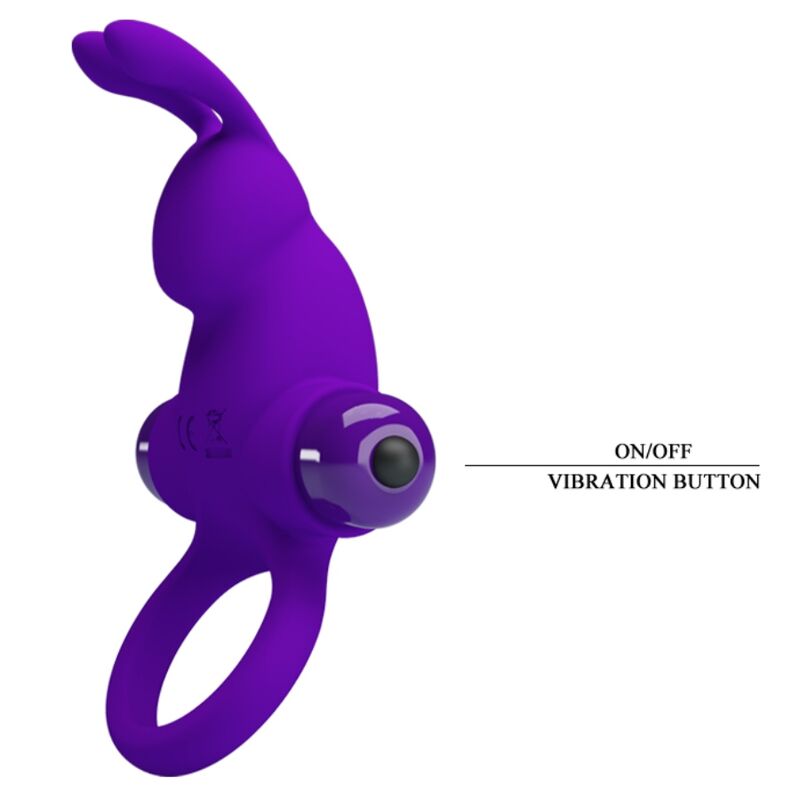 PRETTY LOVE - VIBRATOR RING I RABBIT FOR PURPLE PENIS - 3