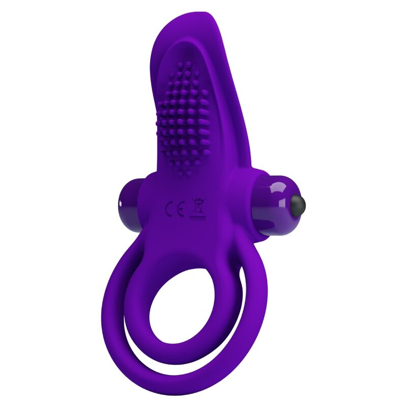 PRETTY LOVE - PURPLE VIBRATING PENIS RING - 6