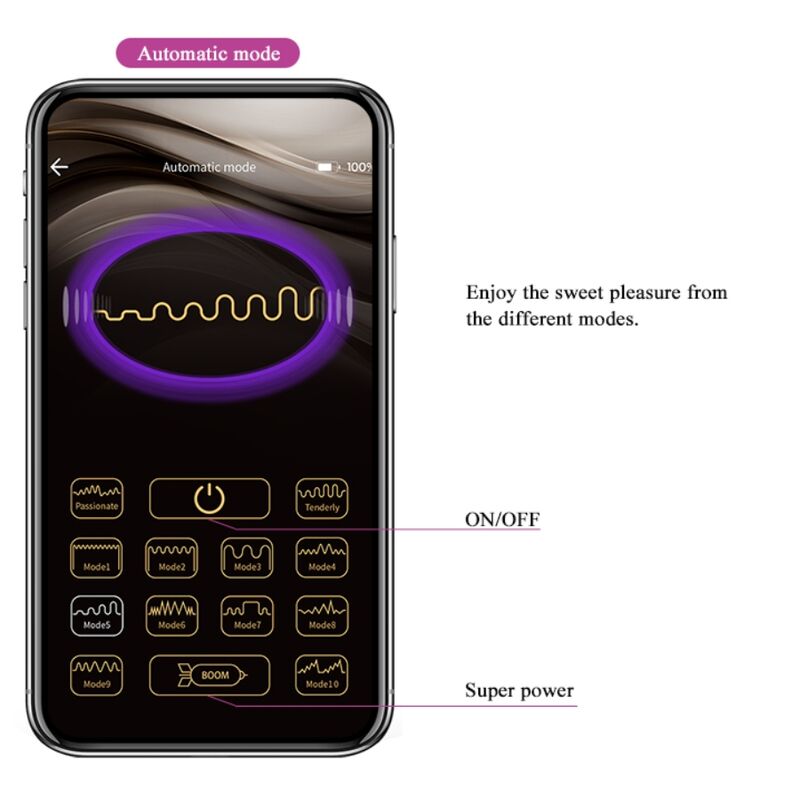 PRETTY LOVE - Boules vibrantes rechargeables ELVIRA violettes