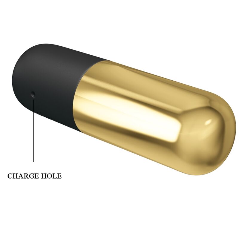 PRETTY LOVE - GOLDEN RECHARGEABLE BULLET VIBRATOR - 6