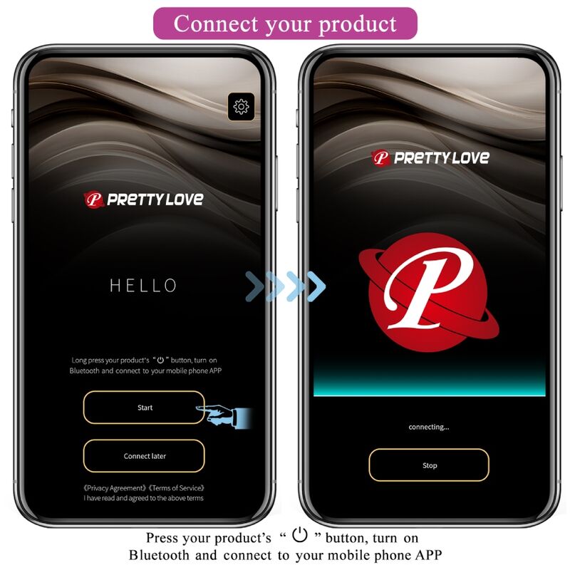 PRETTY LOVE - JEFFERSON APP CONTROLLED ANAL PLUG BLACK - 9