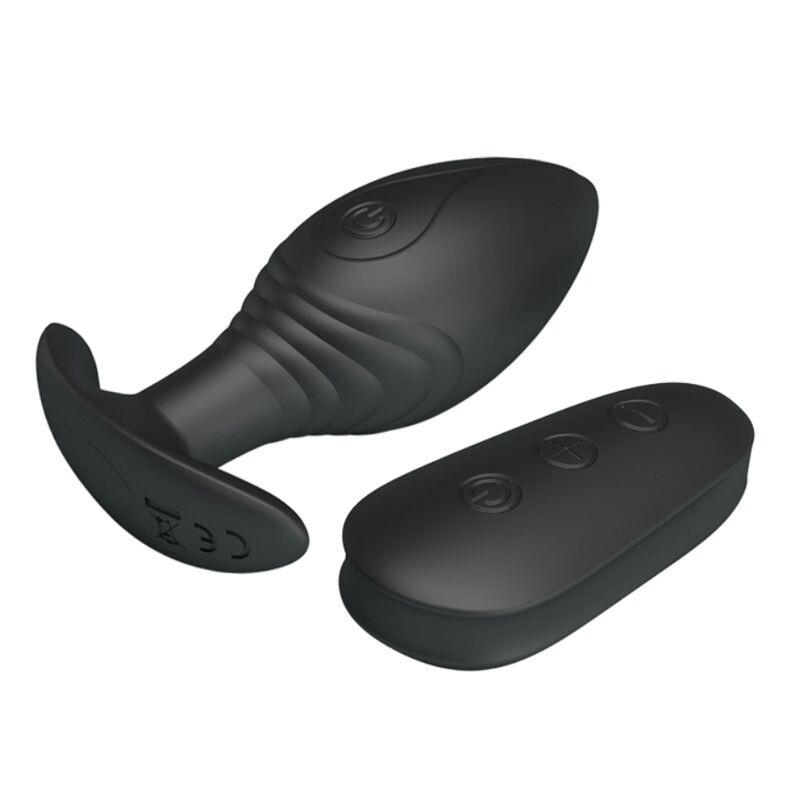 PRETTY LOVE - REGINA ANAL PLUG RECHARGEABLE VIBRATOR BLACK - 10