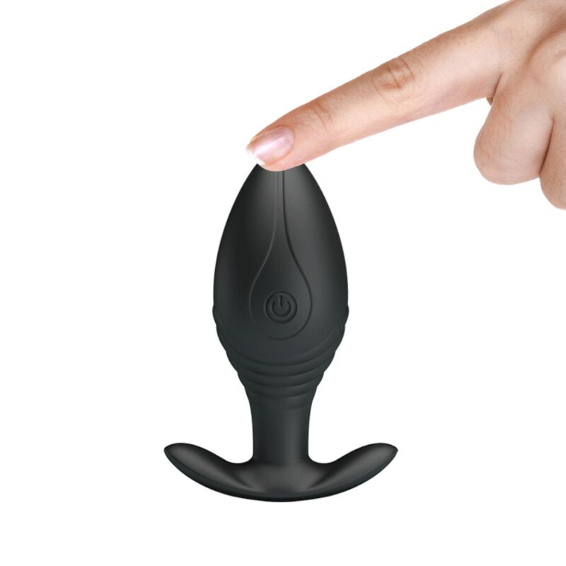 PRETTY LOVE - REGINA ANAL PLUG RECHARGEABLE VIBRATOR BLACK - 9