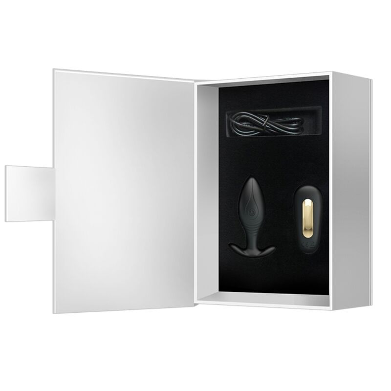PRETTY LOVE - REGINA ANAL PLUG RECHARGEABLE VIBRATOR BLACK - 5
