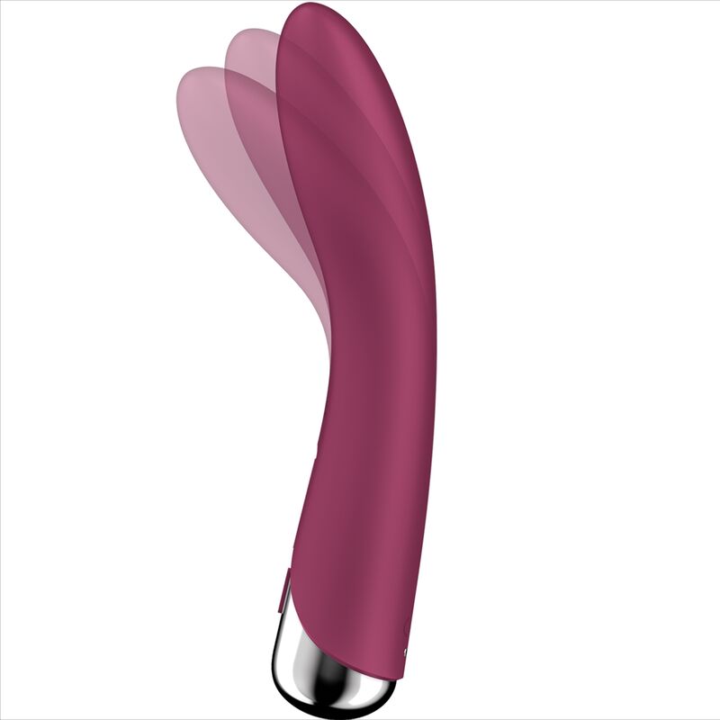 SATISFYER - SPINNING VIBE 1 G-SPOT BLUE ROTATOR VIBRATOR - RED - 5