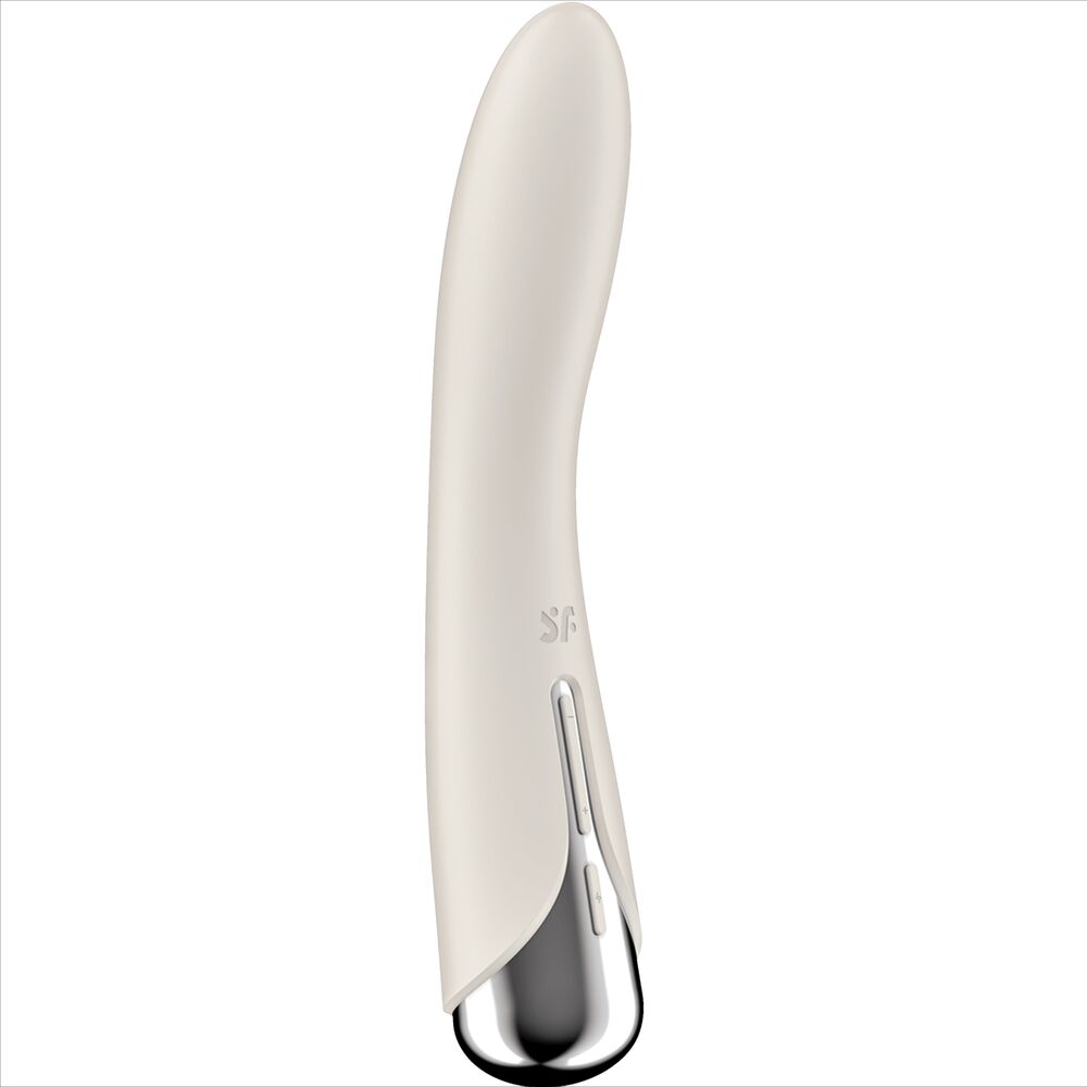 SATISFYER - SPINNING VIBE 1 G-SPOT BLUE ROTATOR VIBRATOR - BEIGE - 14