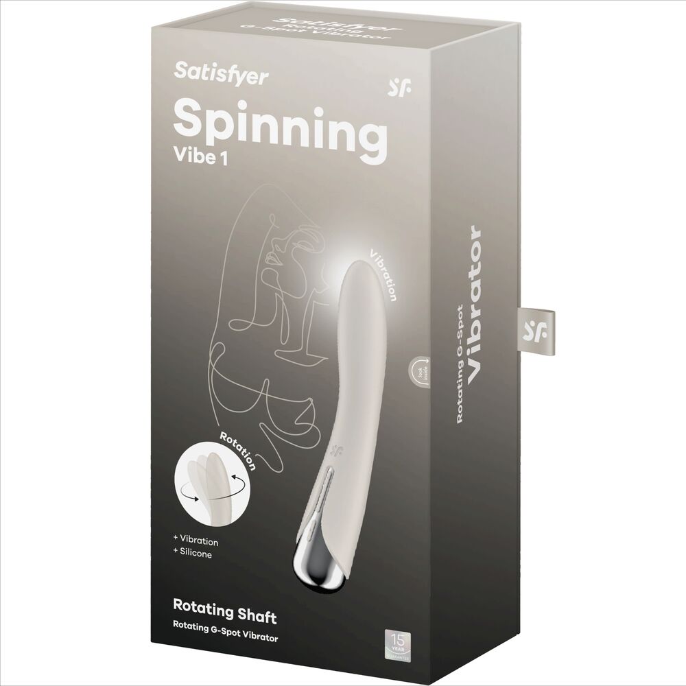 SATISFYER - SPINNING VIBE 1 G-SPOT BLUE ROTATOR VIBRATOR - RED - 13