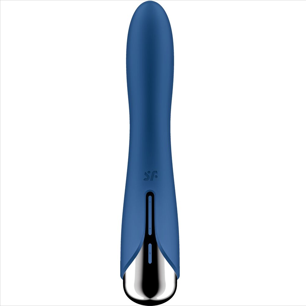 SATISFYER - SPINNING VIBE 1 G-SPOT BLUE ROTATOR VIBRATOR - BEIGE - 19