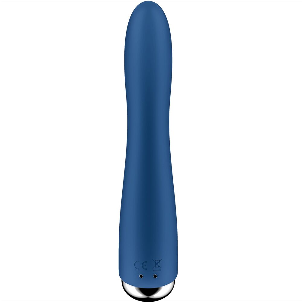 SATISFYER - SPINNING VIBE 1 G-SPOT BLUE ROTATOR VIBRATOR - BEIGE - 18