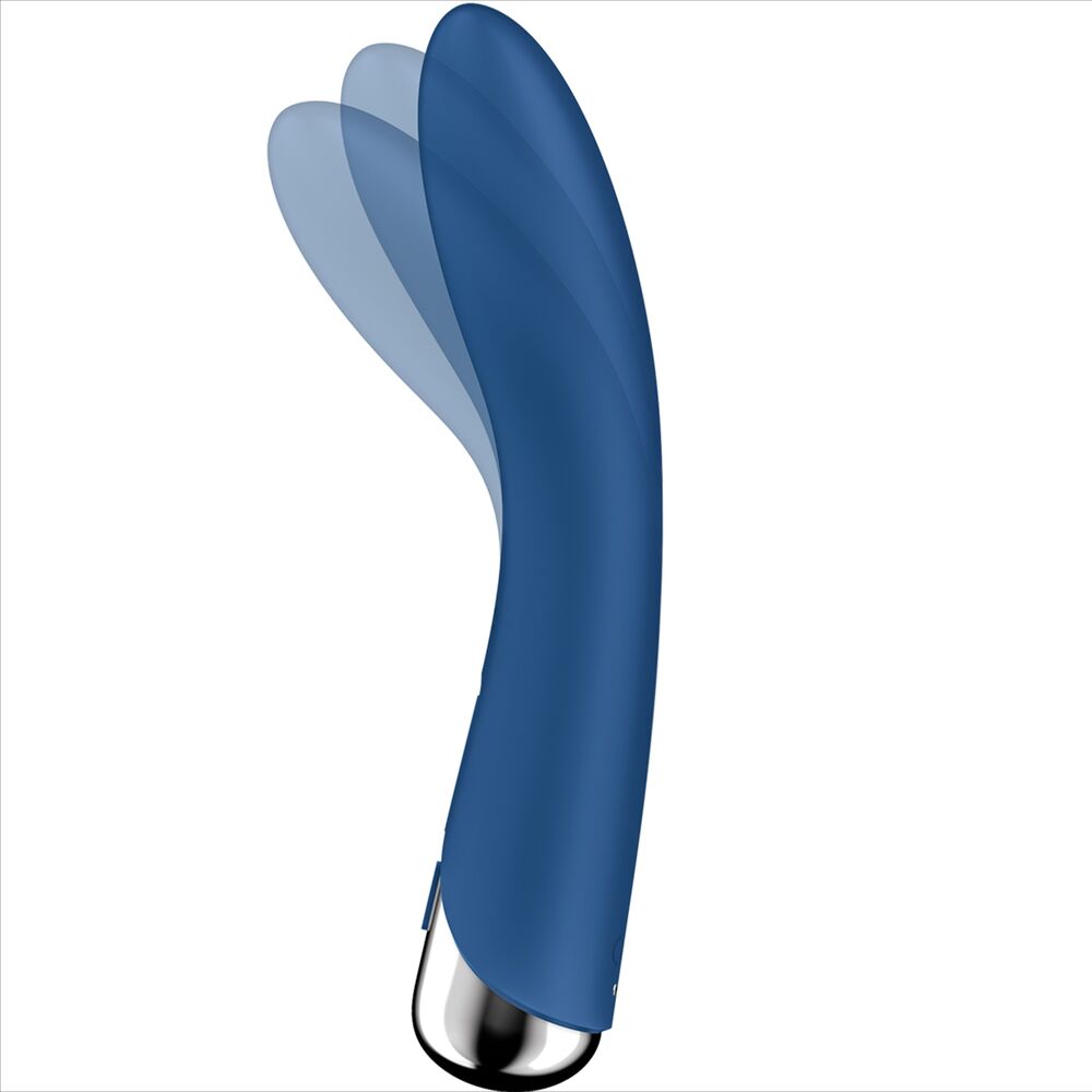 SATISFYER - SPINNING VIBE 1 G-SPOT BLUE ROTATOR VIBRATOR - BEIGE - 16