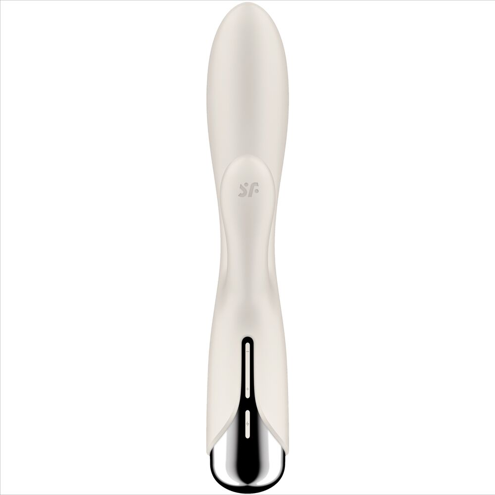 SATISFYER - SPINNING RABBIT 1 CLITORIS AND G-SPOT STIMULATION BLUE - BEIGE - 9