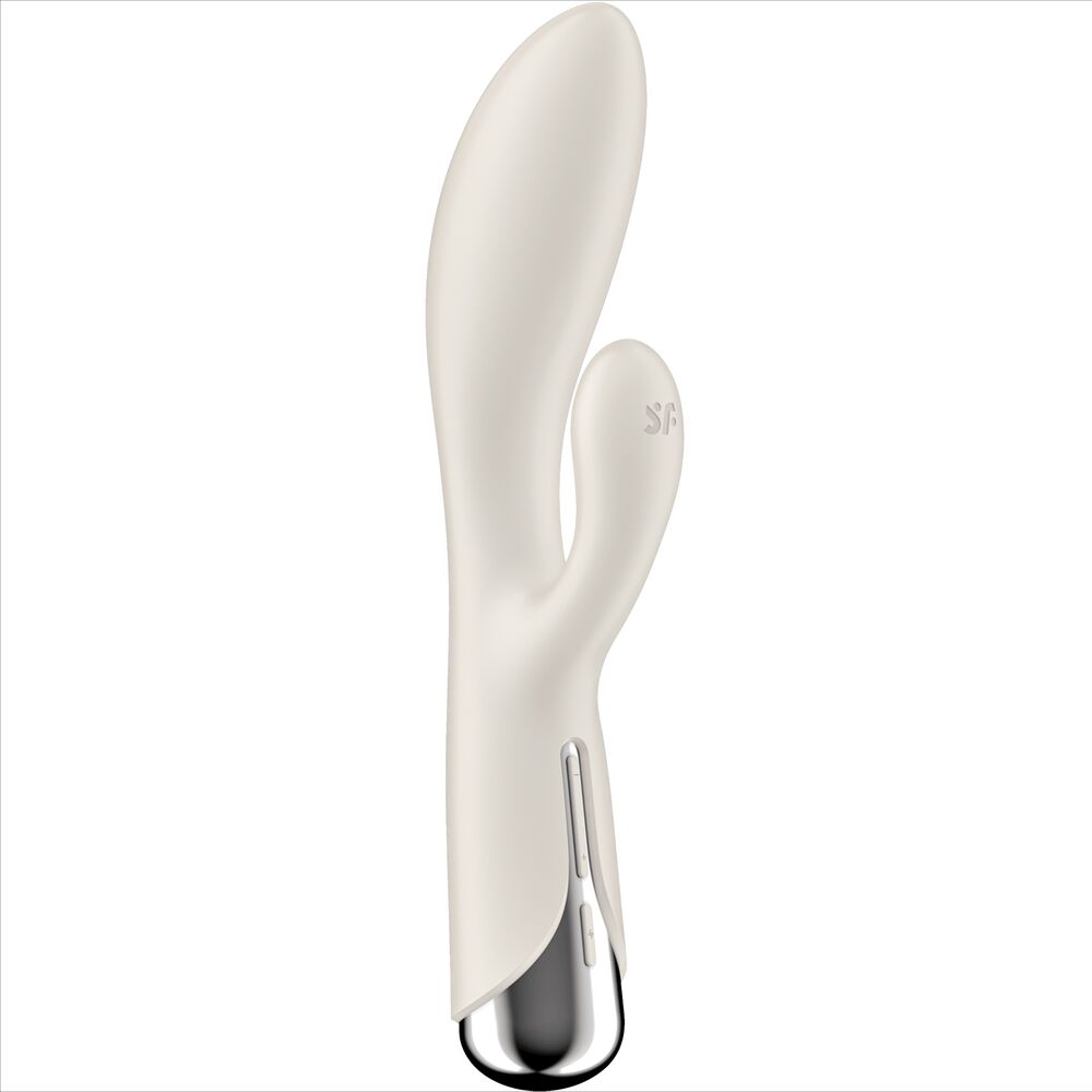 SATISFYER - SPINNING RABBIT 1 CLITORIS AND G-SPOT STIMULATION BLUE - BEIGE - 8