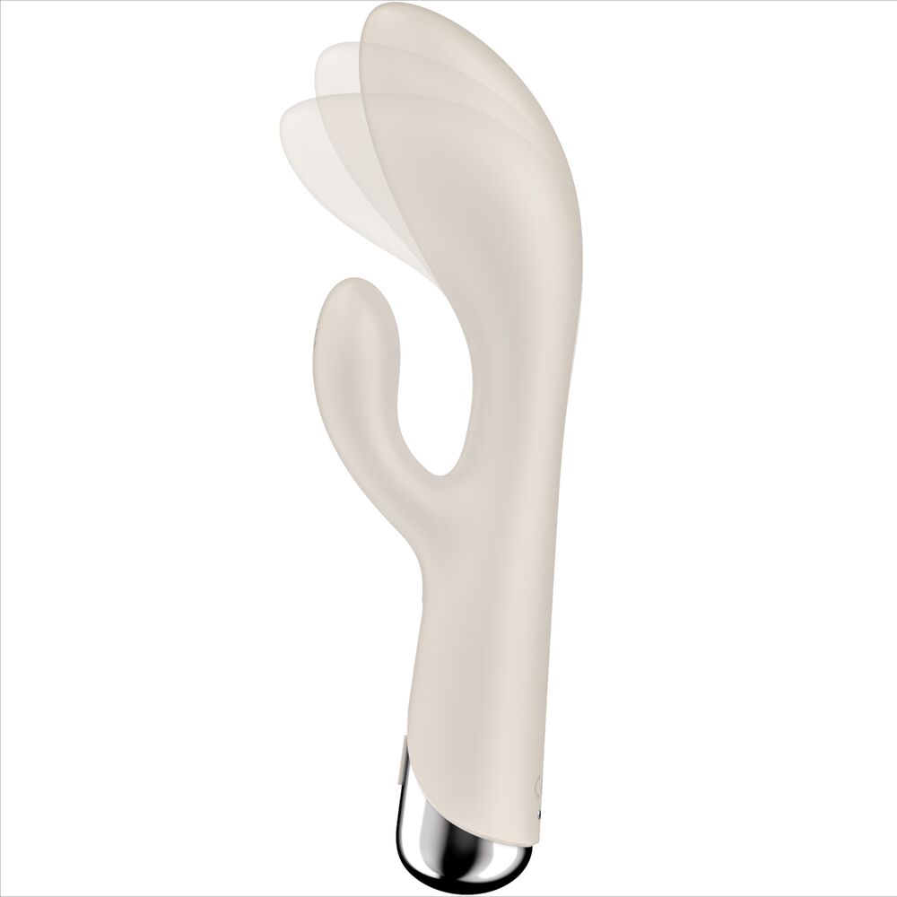 SATISFYER - SPINNING RABBIT 1 CLITORIS AND G-SPOT STIMULATION BLUE - BEIGE - 12
