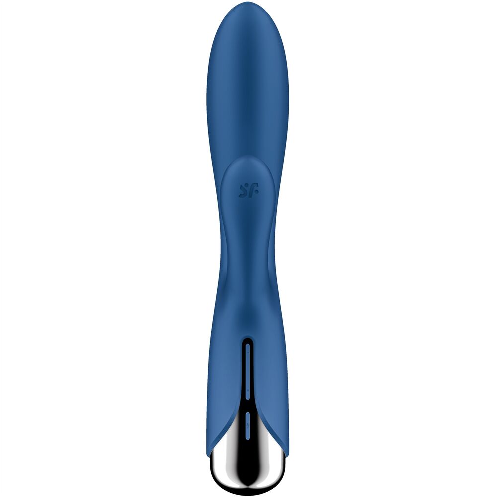 SATISFYER - SPINNING RABBIT 1 CLITORIS AND G-SPOT STIMULATION BLUE - BEIGE - 19