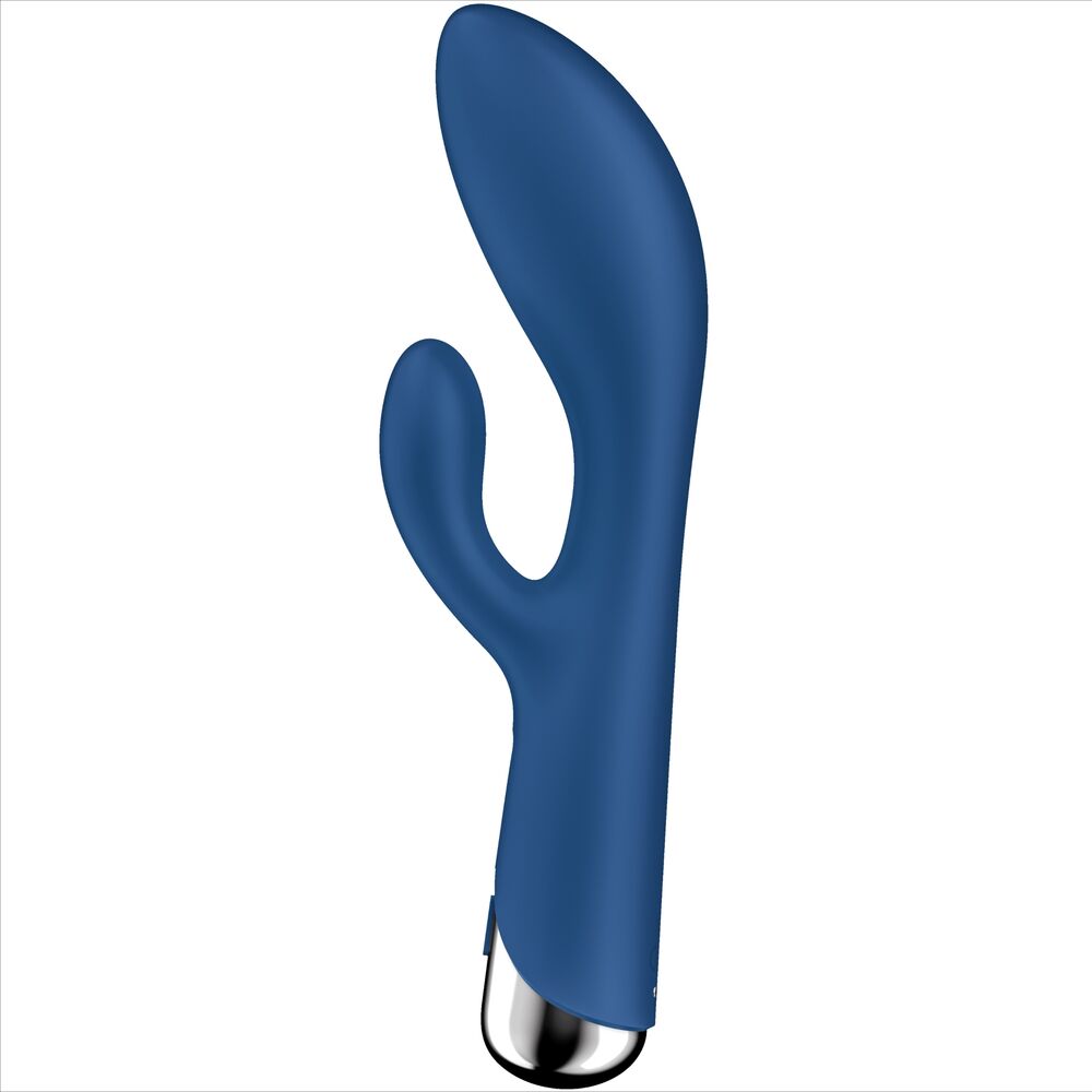 SATISFYER - SPINNING RABBIT 1 CLITORIS AND G-SPOT STIMULATION BLUE - BEIGE - 17