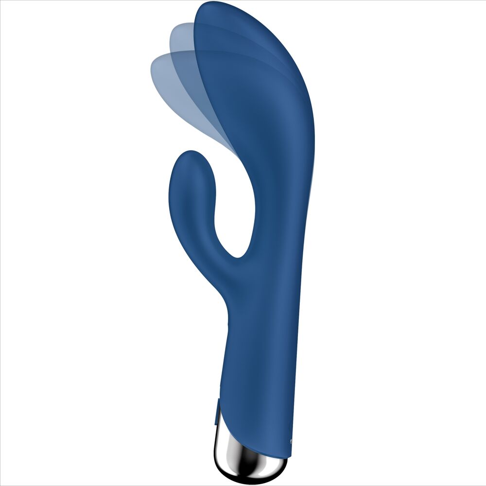 SATISFYER - SPINNING RABBIT 1 CLITORIS AND G-SPOT STIMULATION BLUE - BEIGE - 16