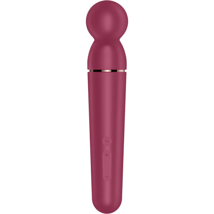 SATISFYER - PLANET WAND-ER VIBRATOR MASSAGER BLUE - BURGUNDY - 6