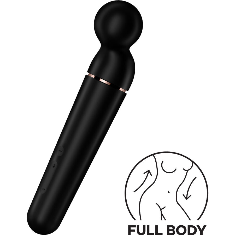 SATISFYER - PLANET WAND-ER VIBRATOR MASSAGER BLUE - BURGUNDY - 9