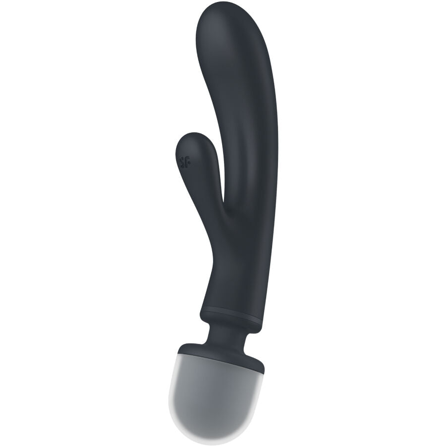 SATISFYER - TRIPLE LOVER RABBIT VIBRATOR MASSAGER GREY - GREY - 8