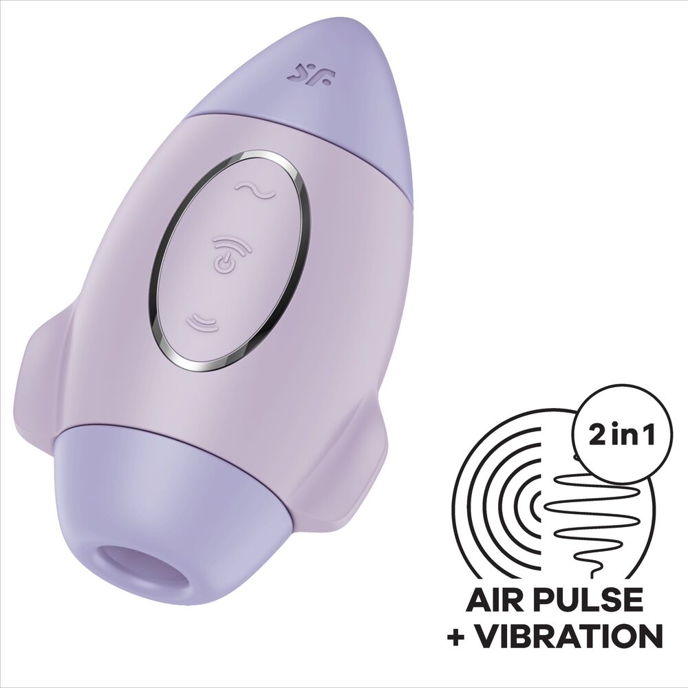 SATISFYER - MISSION CONTROL BLUE SMALL DOUBLE IMPULSE VIBRATOR - 3