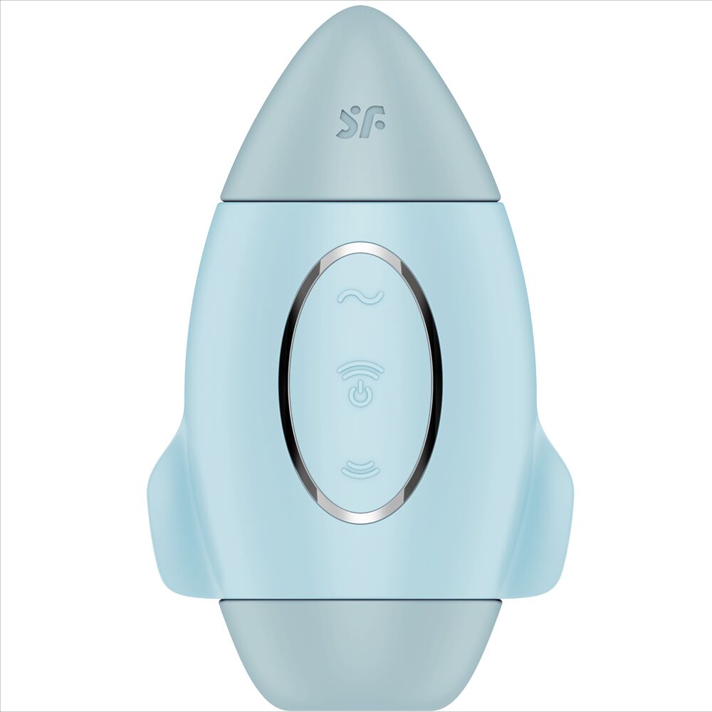 SATISFYER - MISSION CONTROL BLUE SMALL DOUBLE IMPULSE VIBRATOR - BLUE - 8